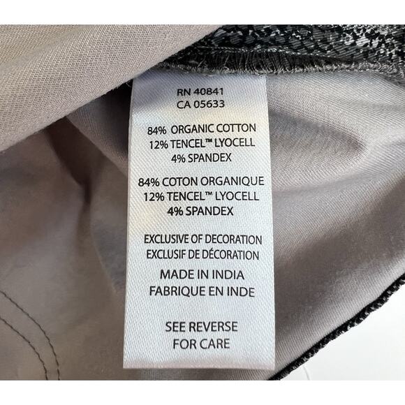 Aventura Melia Women's Skirt Size 8 Brushed Nickel Button Front Organic Cotton - Picture 8 of 9